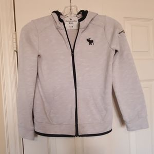 Abercrombie kids grey hooded jacket